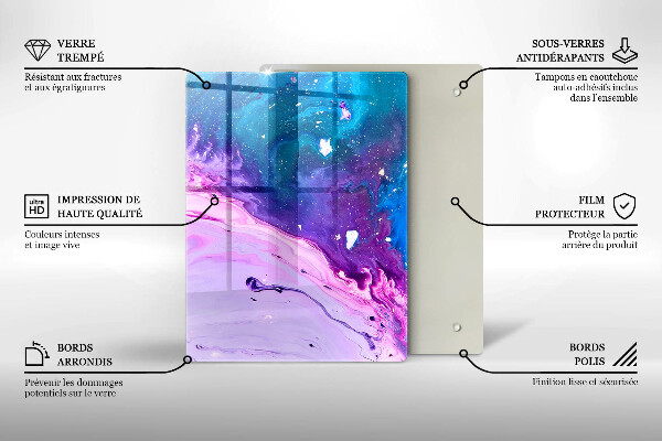 Glasskärbräda Gröna frukter och grönsaker