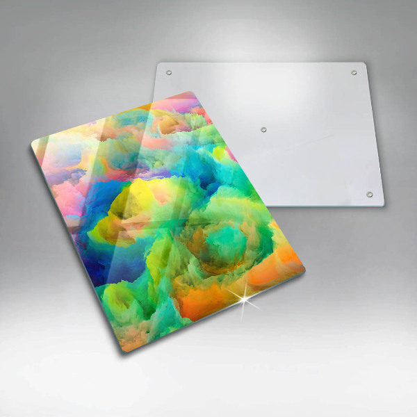 Glasskärbräda Färgglad abstraktion