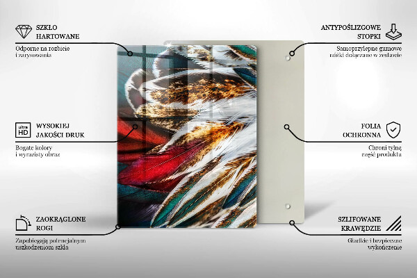 Glasskärbräda Färgglad abstraktion