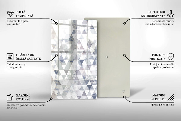 Glasskärbräda Triangelmönster