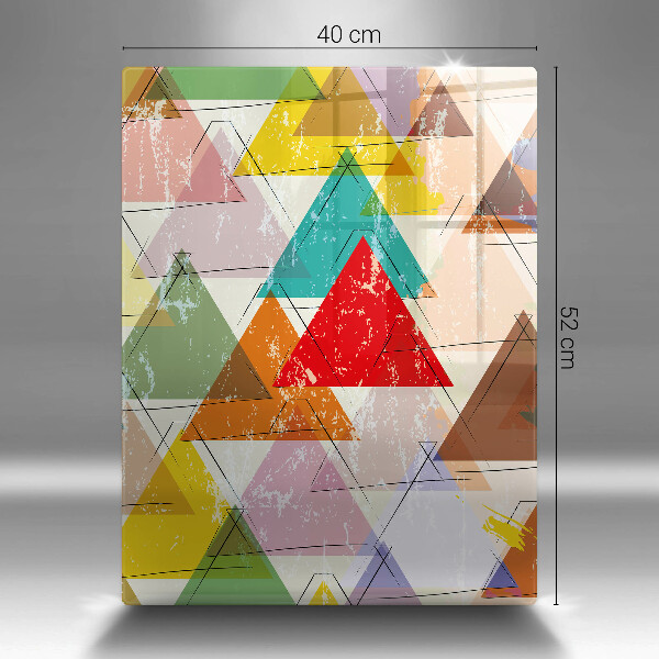 Glasskärbräda Målade trianglar