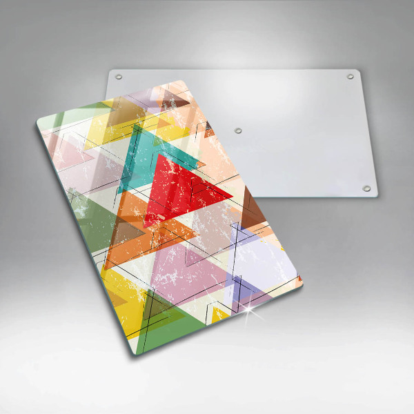 Glasskärbräda Målade trianglar