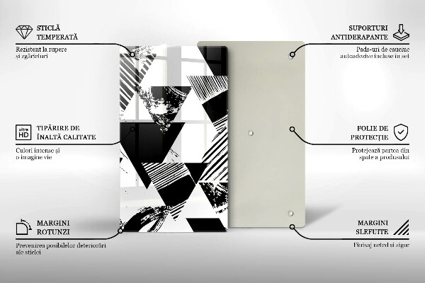 Glasskärbräda Geometriska trianglar