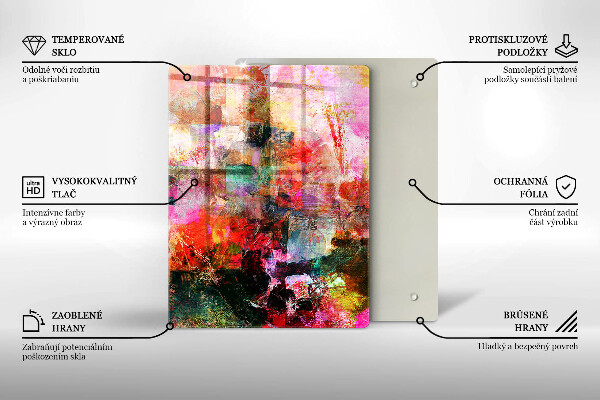 Glasskärbräda Vinkorkar mönster