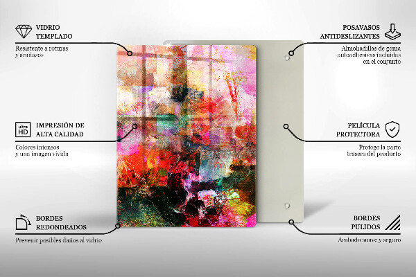 Glasskärbräda Vinkorkar mönster