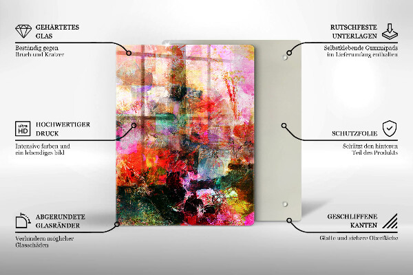 Glasskärbräda Vinkorkar mönster