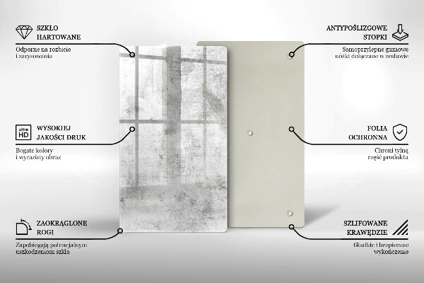 Glasskärbräda Betongstruktur