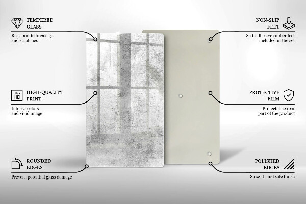 Glasskärbräda Betongstruktur