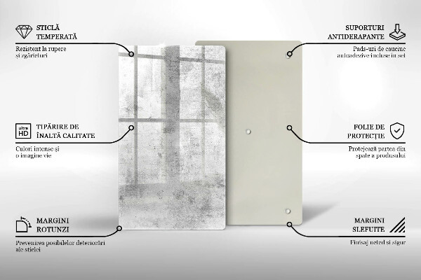 Glasskärbräda Betongstruktur