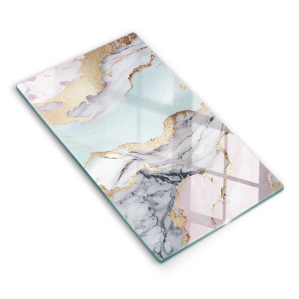 Glasskärbräda Pastell marmor