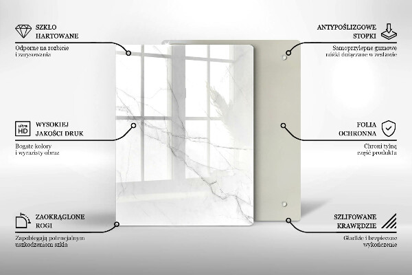 Glasskärbräda Pastell marmor