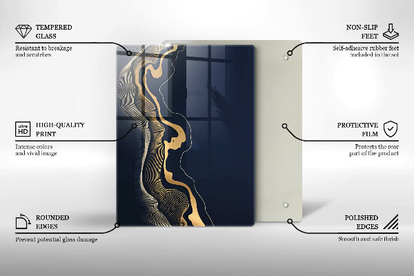 Glasskärbräda Trästruktur brädor