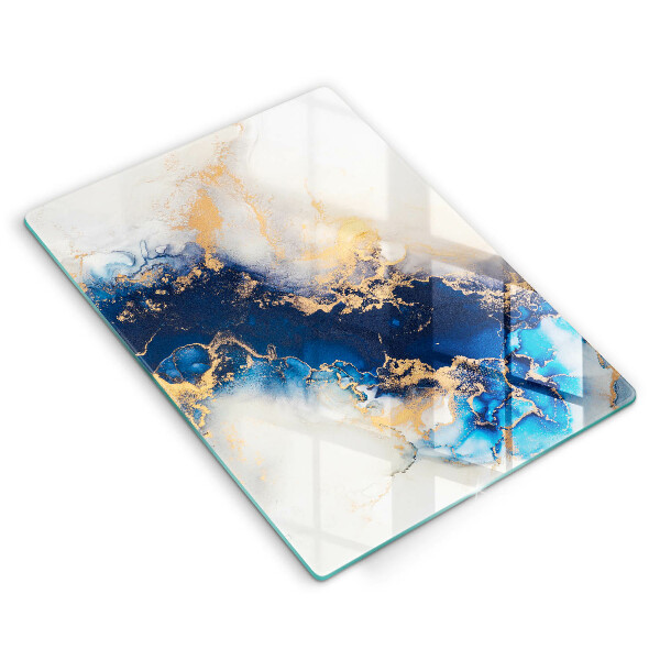 Glasskärbräda Abstraktion med blått