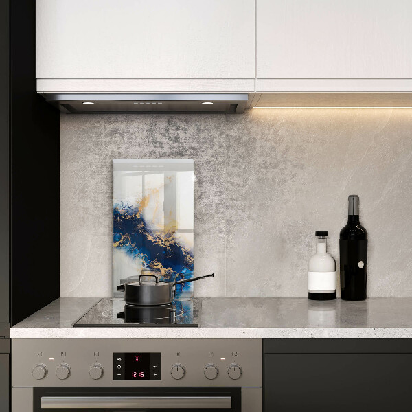 Glasskärbräda Abstraktion med blått