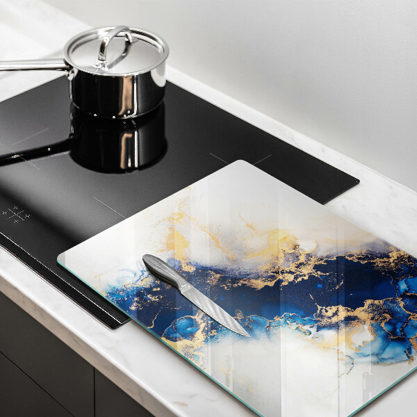 Glasskärbräda Abstraktion med blått