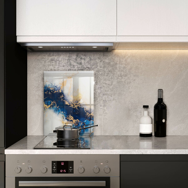 Glasskärbräda Abstraktion med blått