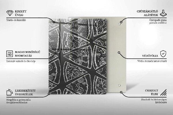 Glasskärbräda Elegant abstraktion