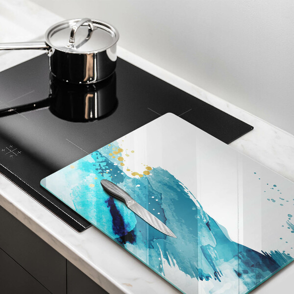 Glasskärbräda Blå fläckar