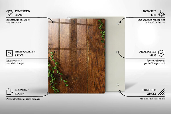 Glasskärbräda Abstraktion guld