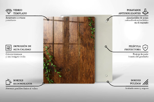 Glasskärbräda Abstraktion guld