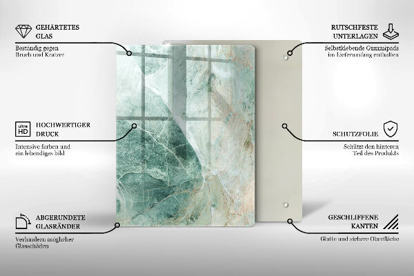 Glasskärbräda Boho vintage hjul