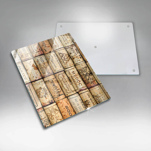 Glasskärbräda Gamla vinkorkar