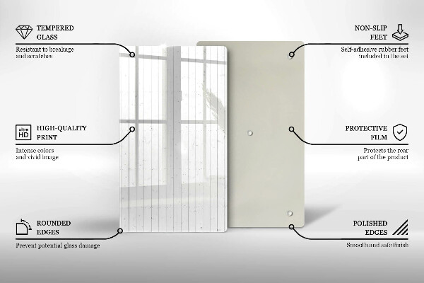 Glasskärbräda Moderna ljusskivor