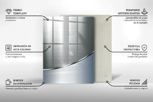 Glasskärbräda Moderna ljusskivor