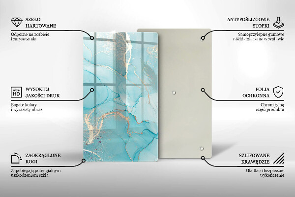 Glasskärbräda Abstrakt sten