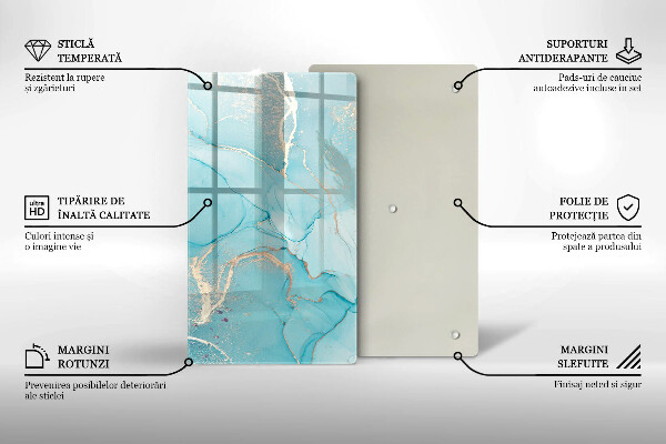 Glasskärbräda Abstrakt sten