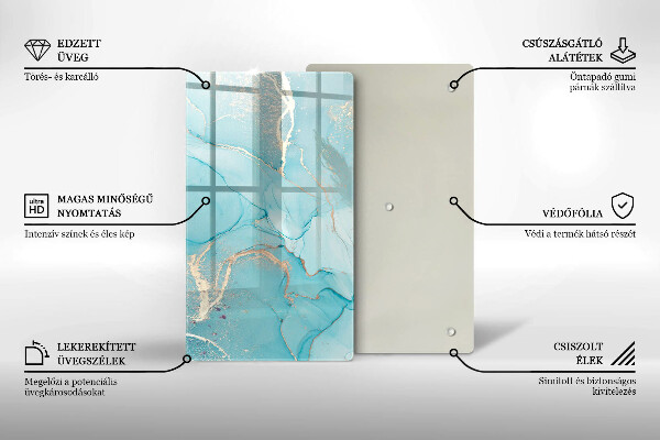 Glasskärbräda Abstrakt sten