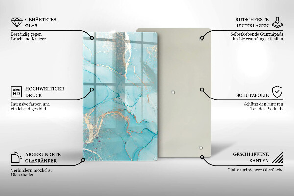 Glasskärbräda Abstrakt sten
