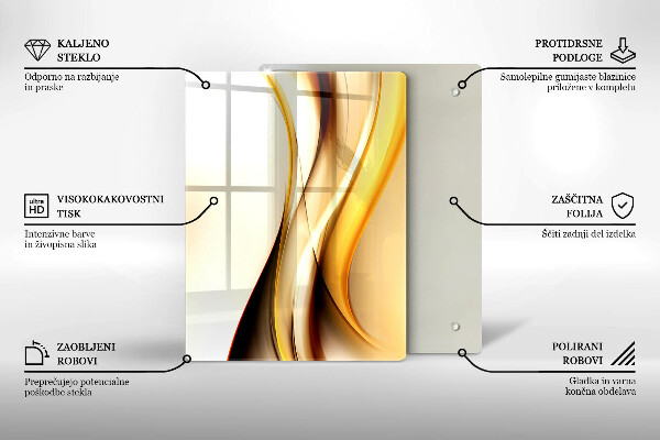 Glasskärbräda Abstrakt sten