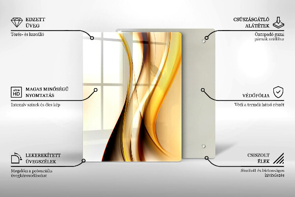 Glasskärbräda Abstrakt sten