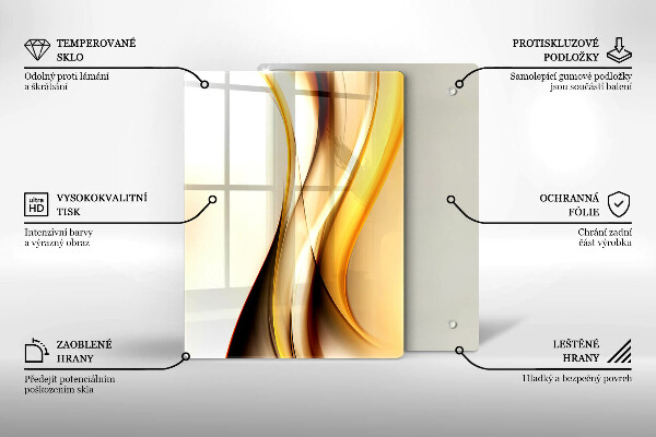 Glasskärbräda Abstrakt sten
