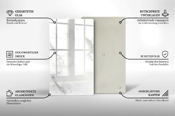 Glasskärbräda Modern marmor