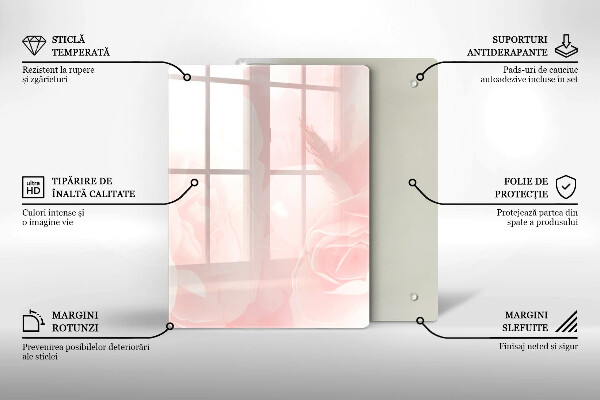 Glasskärbräda Modern marmor