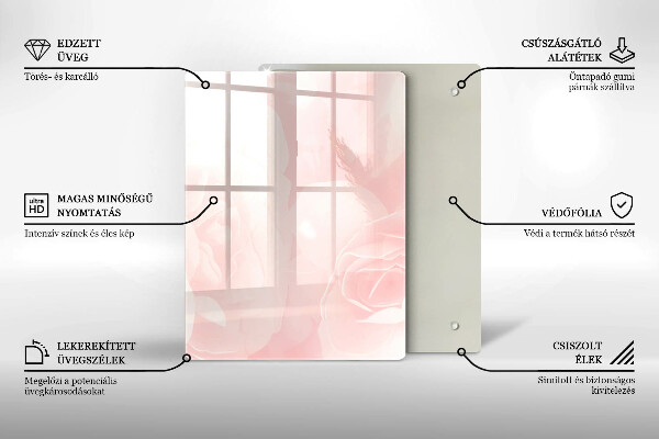 Glasskärbräda Modern marmor