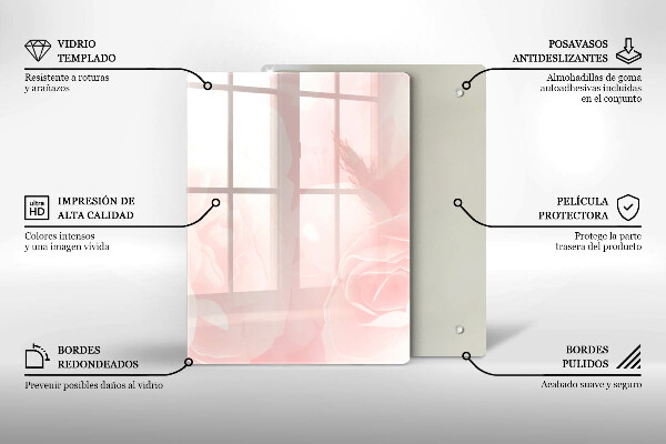 Glasskärbräda Modern marmor