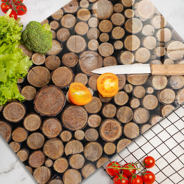 Glasskärbräda Trädstammar