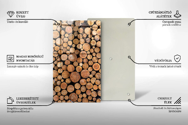 Glasskärbräda Trädstammar