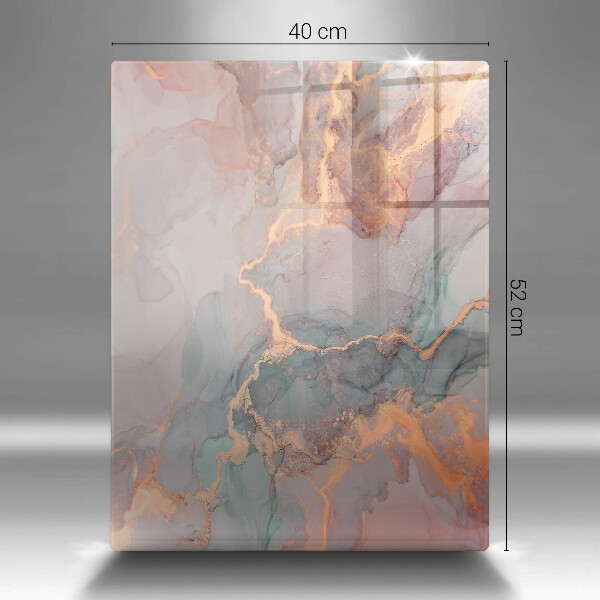 Glasskärbräda Marmor med guld