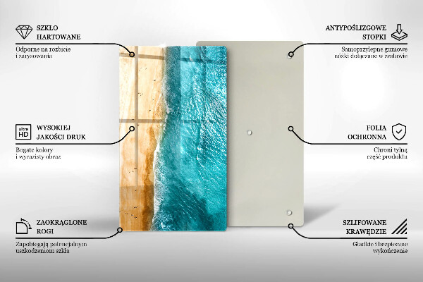 Glasskärbräda Stranden och havet