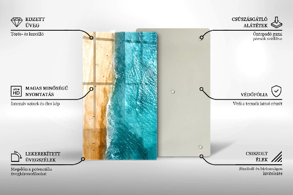 Glasskärbräda Stranden och havet