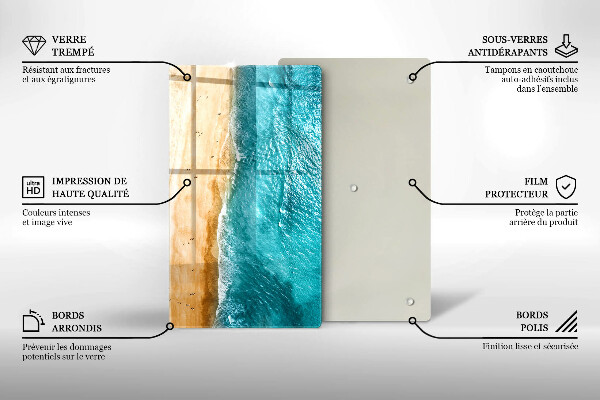 Glasskärbräda Stranden och havet