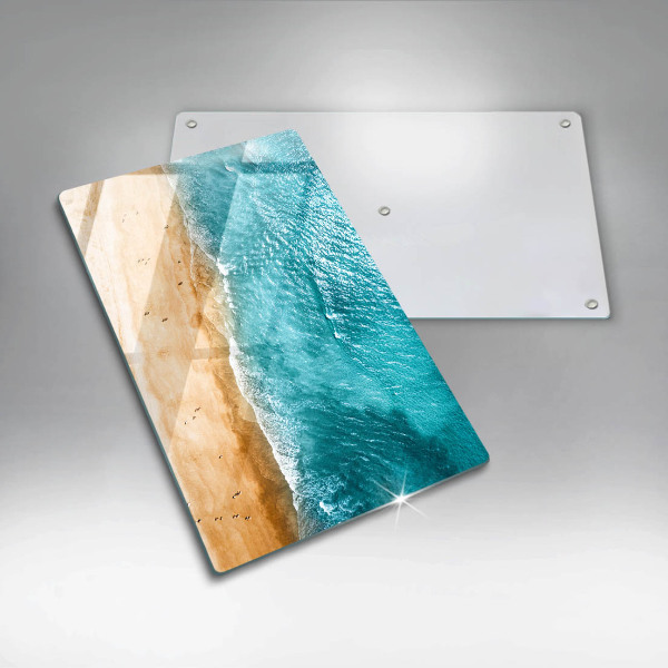 Glasskärbräda Stranden och havet