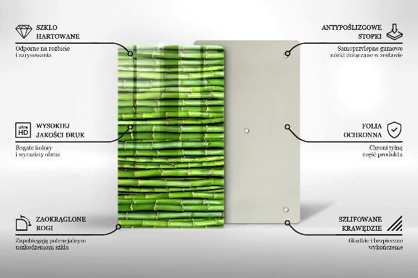 Glasskärbräda Natur bambu