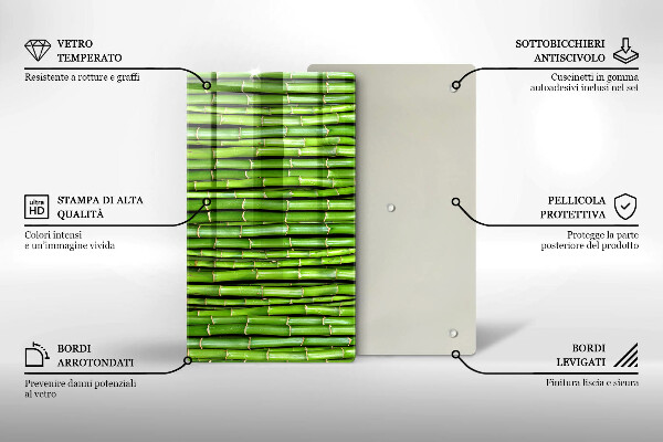 Glasskärbräda Natur bambu