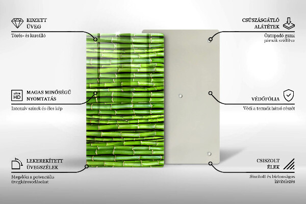 Glasskärbräda Natur bambu