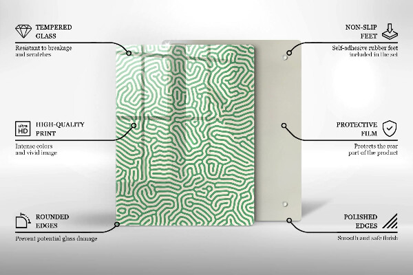 Glasskärbräda Natur bambu